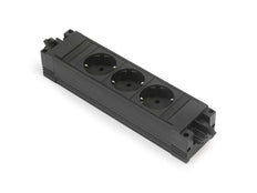 Bachmann Opstap Basis 3x 230V RA GST Zwart - 906.18818