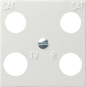 Gira 4-Weg Afdekplaat Accessoires Puur Wit - 025803