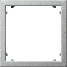 Gira vierkant adapterframe 45x45mm systeem 55 aluminium - 028326