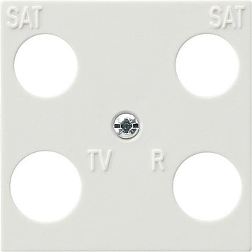 Gira S-Color 4-Weg Symmetrisch Afdekplaat Puur Wit - 025840
