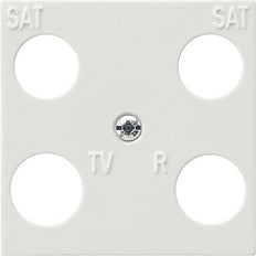 Gira S-Color 4-Weg Symmetrisch Afdekplaat Puur Wit - 025840
