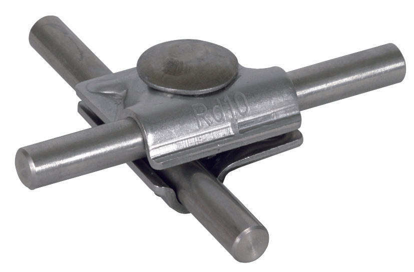 Dehn MV Klem Roestvast Staal Voor 10mm Rond Met Trusskopschroef - 391069