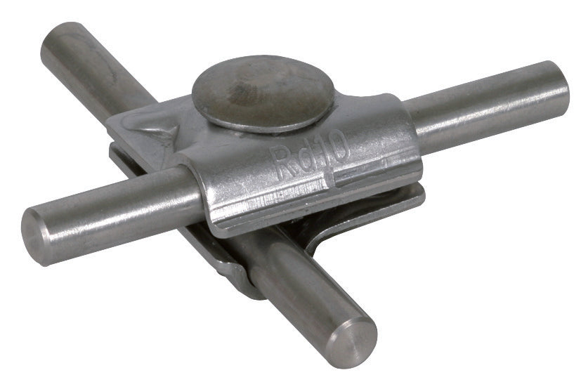 Dehn MV Clamp Stainless Steel For 10mm Round With Truss Head Screw - 391069