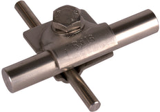 Dehn MV klem 8-10/16mm roestvrij staal met zeskantbout - 392059