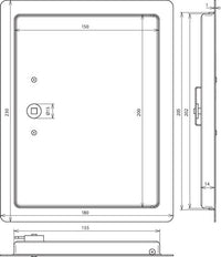 Dehn Inspectiedeur Met Vierkante Sleutel 230x180mm - 476001