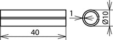 Dehn Cupalhuls Al Buiten Cu Binnen Voor Rd 8mm L 40mm - 562050 [2 stuks]