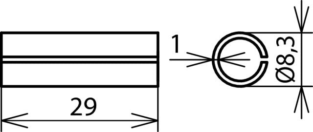 Dehn Cupalhuls Al Binnen Cu 25mm L 29mm - 562250 [2 stuks]