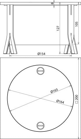 Dehn UF testvoegdoos StSt 200x200x105mm geen testvoeg - 549091