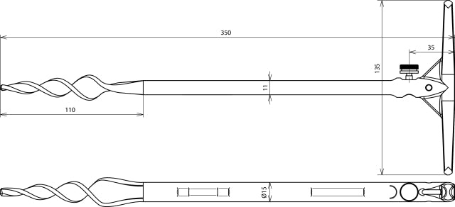Dehn Eb Assm5 L350 Tggalzn aardboorapparaat hulpelektrode - 587460