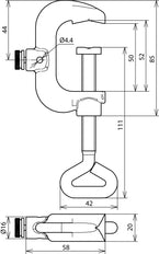 Dehn PK 4.45 ASSM5 TGTZN Testklem 4-45mm - 589000