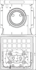 Dehn UF testvoegdoos kunststof FL40 197x197x204mm - 549050