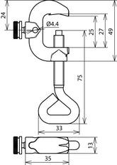 Dehn Testklem MCI Tzn Met 2-21mm Klembereik - 588000