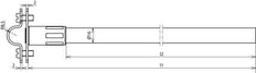 DEHNiso Afstandhouder RD 16mm L 1015mm V2A GFK16 Zonder Bevestigingsmateriaal - 106185