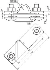 Dehn Verbindingsbeugel Voor Aardingsstaven St/Tzn D 25mm - 625015