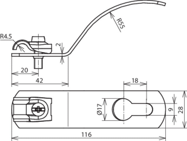 Dehn Quick Dakcondensator Houder Voor Golfplaten - 202005 [2 stuks]