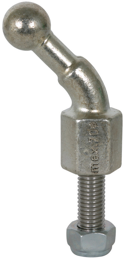 Dehn vaste kogelpunt D20mm schuin 45 graden met draadstift M16x45m - 706645