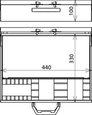 Dehn plaatstalen behuizing voor aarding kortsluitkit VI - 745900