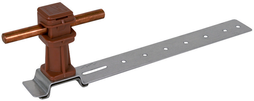 Dehn Dakdoorvoerhouder Al Plastic Bruin H36mm Rd 8mm L205 - 204171 [2 stuks]