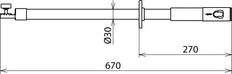 Dehn isoleerstok met tandwiel en steekkoppeling L 670 M toebehoren - 766368