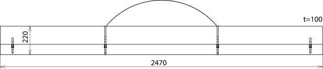 Dehn kunstlederen tas 2470x220x100mm DB Z No 3 Ebgw - 766602