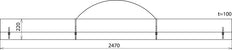 Dehn kunstlederen tas 2470x220x100mm DB Z No 3 Ebgw - 766602