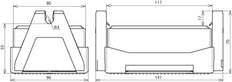 Dehn Dakdoorvoerhouder FB2 Voor platte daken met blok C35/45 - 253050 [2 stuks]