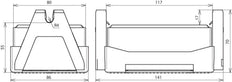 Dehn plat dak geleiderhouder FB2 met blok C35/45 dubbele houder - 253060 [2 stuks]