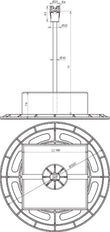 DEHN DLH 8 H435 D300 BS Set Met Grondplaat En Betonblok - 253125
