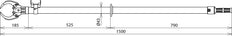 Dehn Straight Fuse Tong L=1500mm Un Up To 36kv - 765042