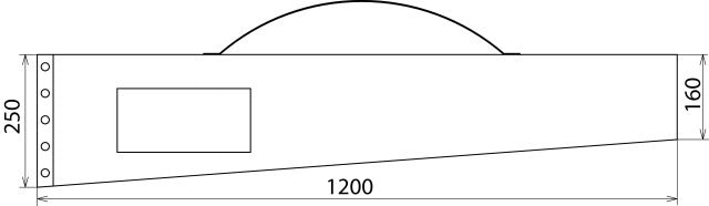 Dehn Kunstleren Tas 1200x250x160mm - 766601