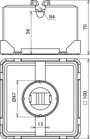 Dehn Dakconditioner Houder Voor Plat Dak Met Blok - 253015 [2 stuks]