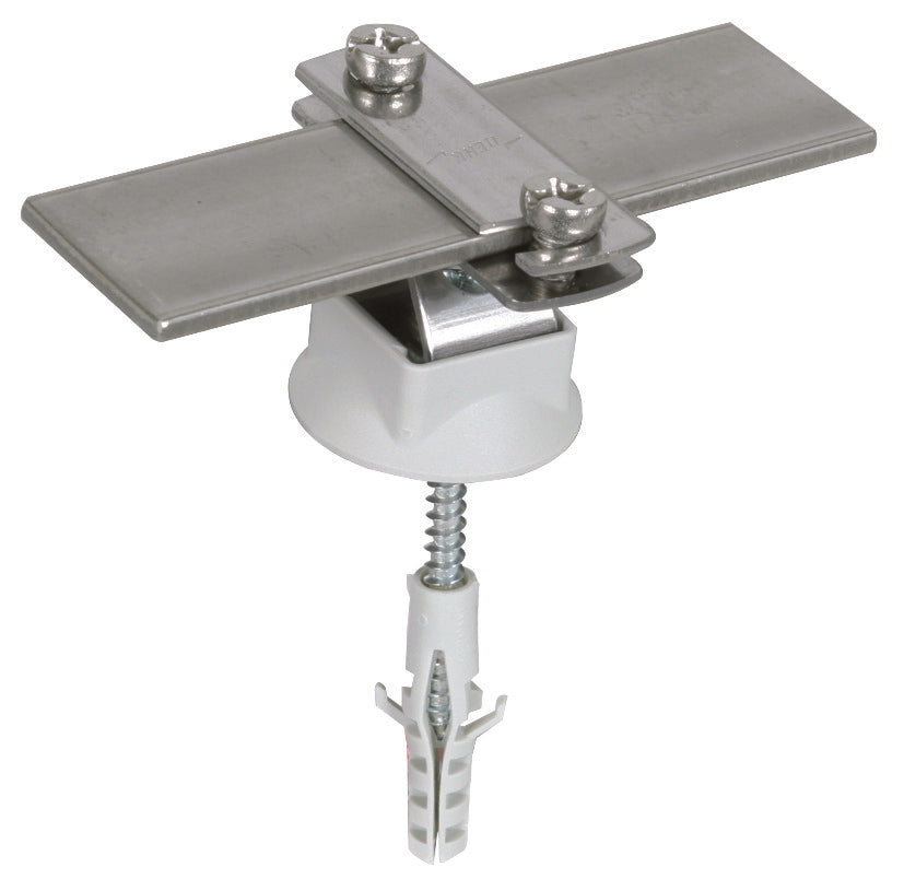 Dehn Conductor Holder StSt For Fl 30mm/Rd6-10mm With Wood Screw - 274230