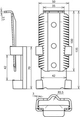 Dehn spieverbinding voor betonnen fundering rd 10mm - 308001