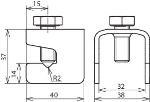 Dehn verbindingsklem voor bouwwapening St/Tzn - 308026 [2 stuks]
