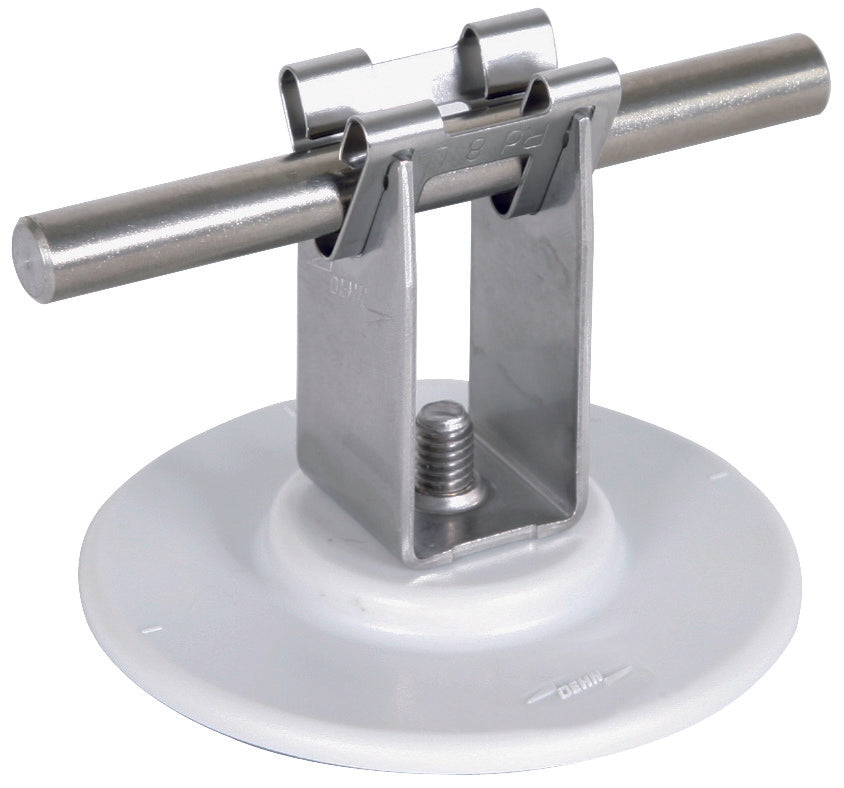 Dehn Dakgeleiderhouder Zelfklevende Pad 32mm Roestvrij Staal - 297120