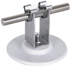 Dehn Dakgeleiderhouder Zelfklevende Pad 32mm Roestvrij Staal - 297120