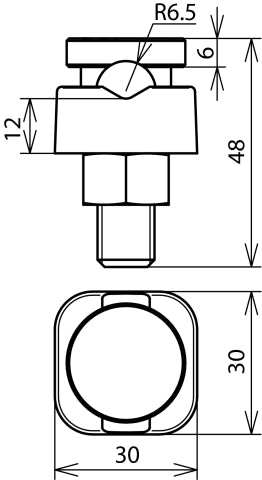 Dehn M12 KS Stekker Voor Rd 8-12,5mm Uit één stuk - 300002