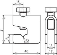 Dehn verbindingsklem voor bouwversterkingen 9kA - 308025 [2 stuks]