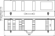 Dehn plaatstalen behuizing voor PHE III spanningsdetector - 767701