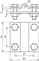 Dehn Dwarsbalk CU Voor RD 8-10 FL 30mm Zonder Tussenplaat - 318207