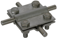 Dehn Kruiseenheid Roestvrij Staal Voor 2x Rond 8-10mm Afmeting 60x60mm - 318219