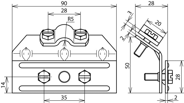 Dehn sneeuwbeschermer met klem voor Rd 7-10m bereik 3-13mm - 343000