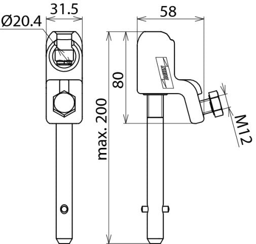 Dehn Balhoofdkap 16-120mm D20mm KKH 20 SQL Accessoires - 772314