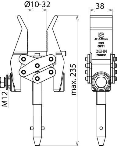 Fase Schroefklem D 10-32mm T Pin As Verbindingselement - 784032