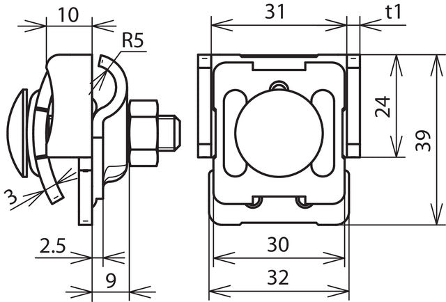Dehn Cu Zadelklem Met Klemframe 0,7-8mm Bereik - 365037