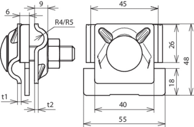 Dehn Zadelklem Met Klembereik 0,7-10mm Voor Rd 8-10mm - 365220