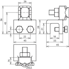 Dehn Verbindingsklem MCI Met Klembereik Fl 8-18mm Met Schroef - 370018