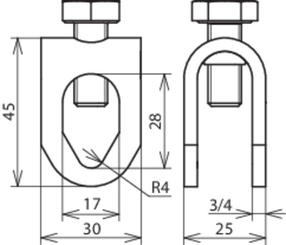Dehn St/tZn Staafklem voor Rd 8-10/Rd 16mm Kit - 380020 [2 stuks]