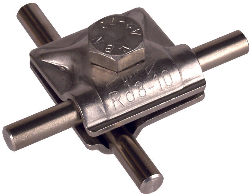 Dehn MV Klem StSt Voor RD 8-10mm Met Inbusschroef Kit - 390059