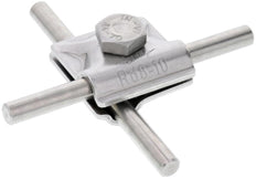 Dehn MV Klem StSt V4A Voor Rd 8-10mm Met Zeskantbout - 390079